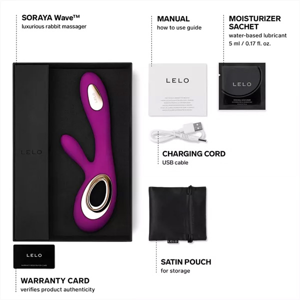 Lelo SORAYA WAVE Luxurious Rabbit Massager 6 Lelo SORAYA WAVE Luxurious Rabbit Massager - Image 6