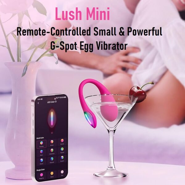 Lush Remote Lovense LUSH MINI Remote Controlled Small Powerful G-Spot Egg Vibrator ...