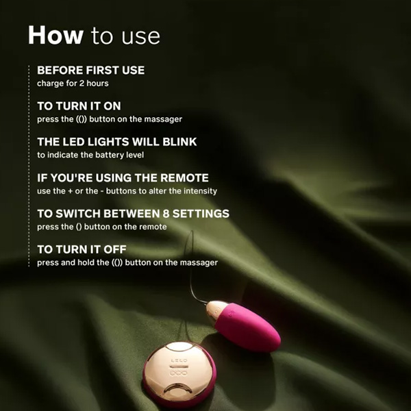 Lelo LYLA 2 Vibrating Bullet Massager with Remote 5 Lelo LYLA 2 Vibrating Bullet Massager with Remote - Image 5