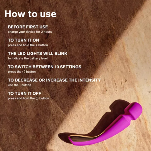 Lelo SMART WAND 2 All-Over Body Massager MEDIUM 5 Lelo SMART WAND 2 All-Over Body Massager MEDIUM - Image 5