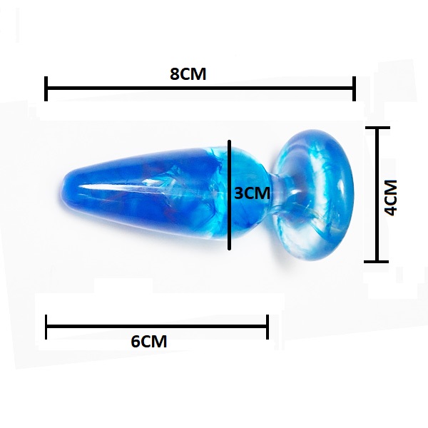 Acrylic 8cm Point Anal Butt Plug - Image 3